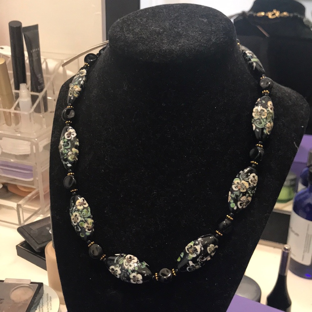 Handmade Czech stones lead free necklace